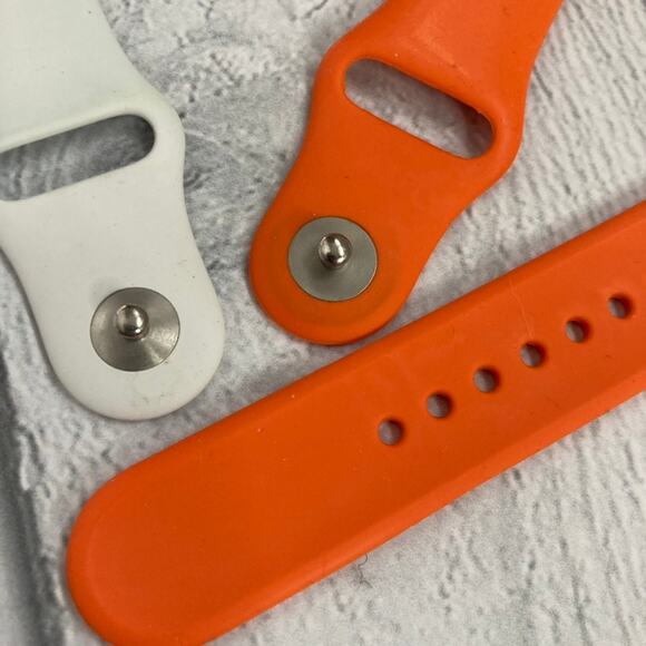 Apple Watch 40mm Sport Band Bundle - 3 - Orange, White, Maroon - Picture 4 of 13